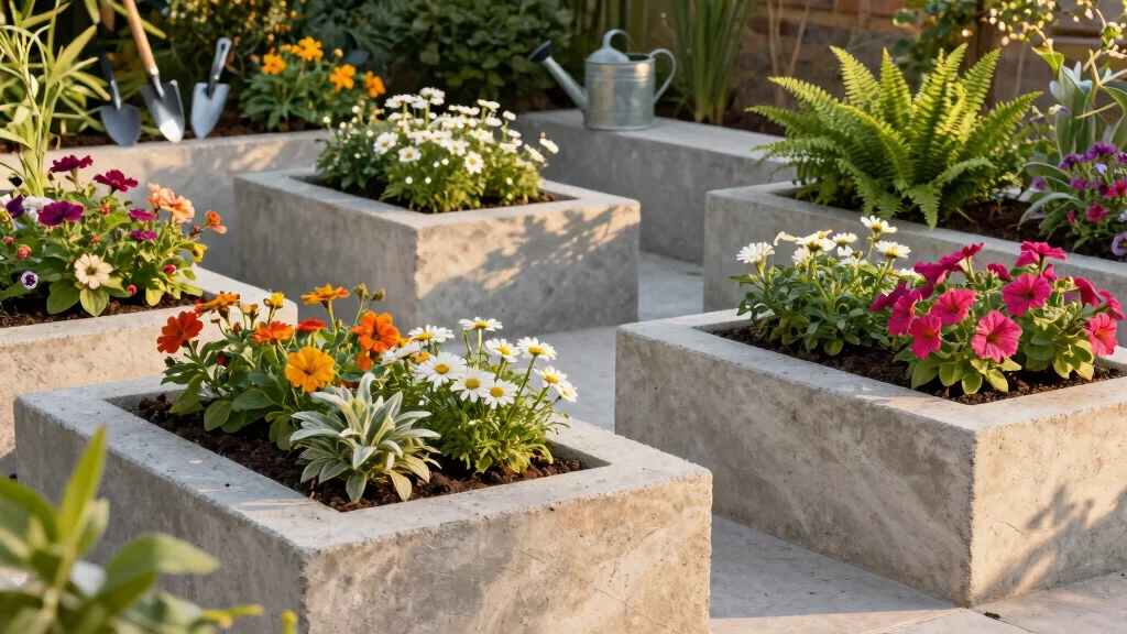 10 Concrete Flower Beds That Are Surprisingly Stylish and Built to Last Forever