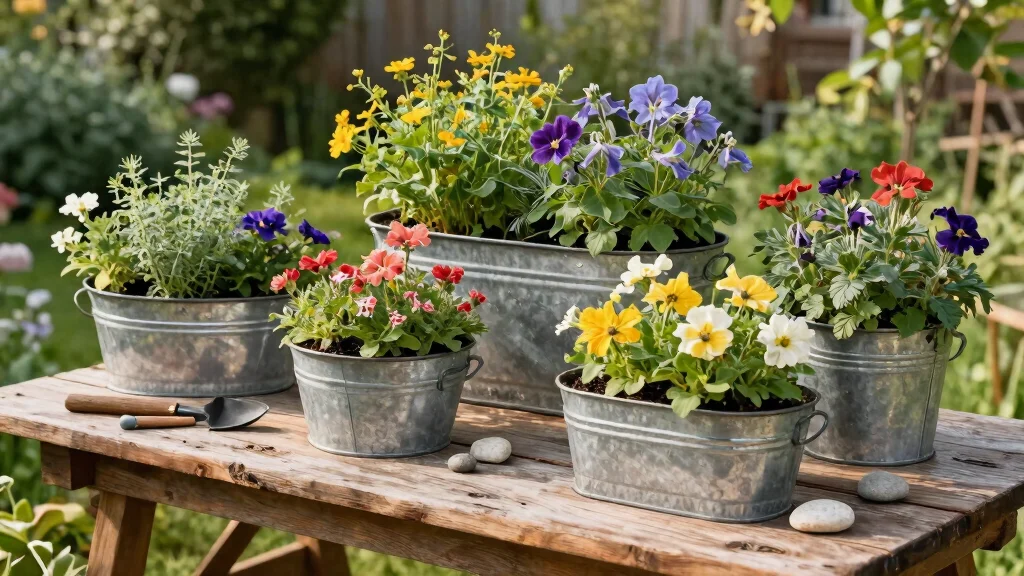 10 Galvanized Tub Planters That Are Rugged, Cool, and Totally Trending