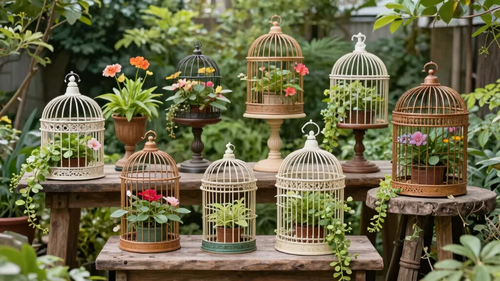 9 Birdcage Planter Ideas That Are Whimsical, Vintage, and Wildly Imaginative