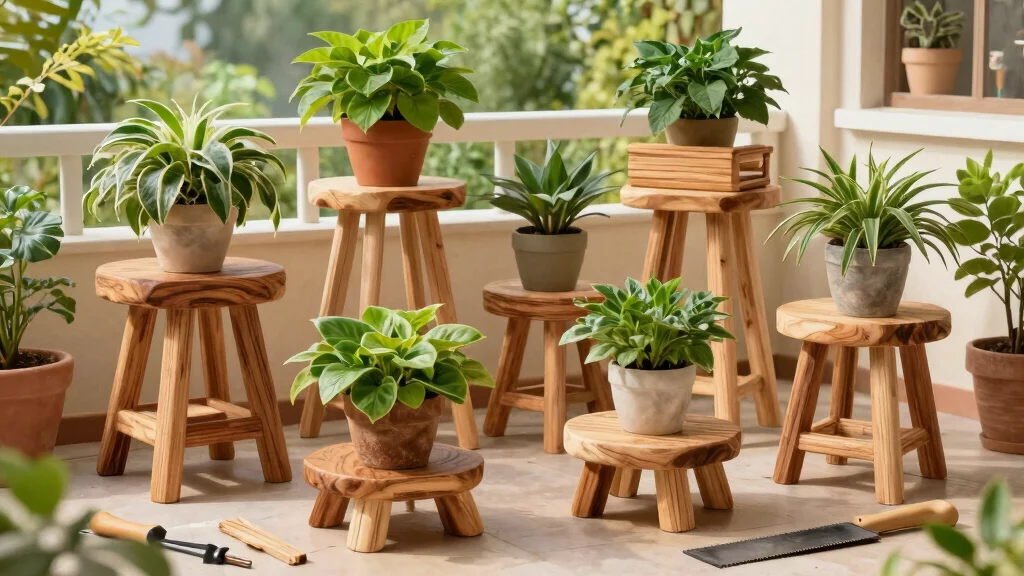 9 DIY Wood Plant Stands That Cost Almost Nothing to Build